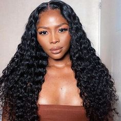 Hair Without Bangs, Water Wave Wig, Lace Closure Hairstyles, Indian Human Hair, Closure Wigs, Human Hair Color, Wave Wig, Queen Hair, Peruvian Hair