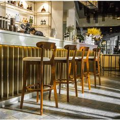 Cappuccino Underneath Counter Exposed Back Bar Stools, Coffee, Bar