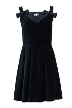 Tie the perfect outfit together with this Claudie Pierlot navy velvet dress. The playful tie straps add a unique touch to the dark navy fabric, making it a standout piece for any cocktail event. Pair it with metallic pumps and glittering earrings for a glamorous look. Size 4 (EU 36) Shell 100% Cotton Straps 100% Polyester Lining 100% Acetate Invisible side zipper Tie detail sleeveless straps Pleated skirt detail Bust 32" Waist 27" Shoulder to hem 35" Navy Velvet Dress, Tie Strap Dress, Velvet Tie, Metallic Pumps, Navy Velvet, Cocktail Event, Navy Fabric, Fabric Making, Strap Dress