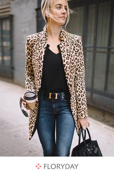 Straight Clothes, Leopard Print Jacket, Print Jacket, Outfits Casual, Fashion Mode, Looks Style