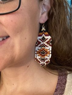 Beaded Fringe Earrings, Beaded Fringe, Fringe Earrings, Beading Patterns, Worth Reading, Beading, Etsy Earrings, Dangle Drop Earrings, Jewelry Making