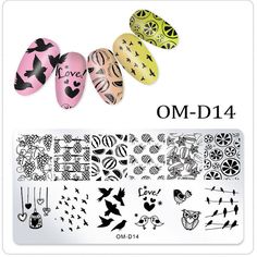 Brand Name: Major DijitSize: 6.5*12.5Item Type: TemplateModel Number: OM-DMaterial: stainless steelQuantity: 1 PCWeight: 15Template Type: Stamping Beautiful Nail Art Designs, Pattern Nail Art, Stamping Nail Polish, Animal Geometric, Nail Stencils, Solid Color Nails, Special Nails, Nail Art Stamping, Nail Stamper