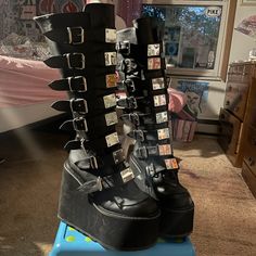 Brand New | Negotiable Price | Size 10 | Never Worn, Just Not My Style. $170 Value Shoes Demonia, Demonia Boots, Demonia Shoes, Biker Boot, Size 10, Women Shoes, Brand New, My Style, Boots