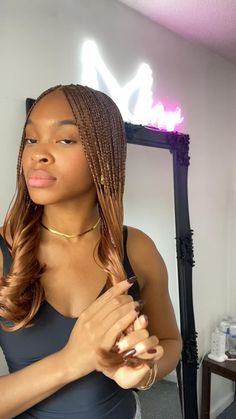 Follow @layomihair on instagram for more Hair Style For Girls, Southern Hair, Wedding Hairstyle Ideas, Short Box Braids, Goddess Braids Hairstyles, African Hair Braiding Styles