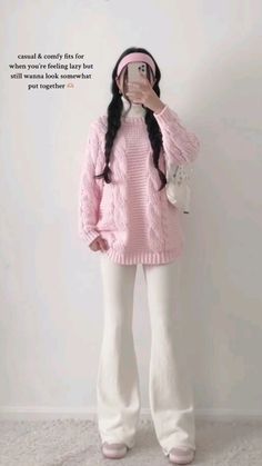 Softgirl Outfits Winter, Soft Girl Pink Outfits, Outfit Ideas For Paris In Winter, Winter Outfits With Skirts Long, Coquette Winter Outfits Pants, Cute Outfit Inspo Winter, White Dress Outfit Winter, Comfy Elegant Outfit, Pink Winter Clothes