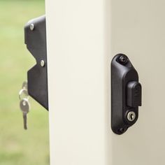 Barrette Outdoor Living offers a wide variety of hardware for most weights. Whether you need hardware for wood, vinyl, steel or aluminum gates, we've got you covered. All Barrette Outdoor Living products are backed by a limited lifetime warranty. Barrette Outdoor Living Locking 3-1/4-in Black Gate Latch Stainless Steel | 73050187 Proper Latch, Steel Gates, Black Gate, Outdoor Fencing, Metal Gate, Aluminium Gates, Vinyl Wood, Gate Locks, Deadbolt Lock