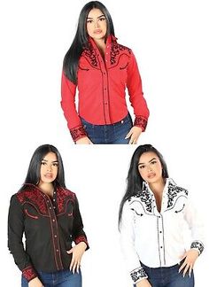 Top Seller for Women's Western Shirt Long Sleeve Embroidered Slim Fit Blusa Vaquera Mujer, Womens Tops Embroidered Collar Top For Fall, Embroidered Fall Tops With Collar, Long Sleeve Fitted Embroidered Blouse, Fitted Floral Embroidery Tops For Winter, Fitted Embroidered Casual Blouse, Fitted Long Sleeve Shirt With Embroidery, Fitted Long Sleeve Embroidered Shirt, Fall Collared Tops With Floral Embroidery, Fitted Embroidered Collared Tops