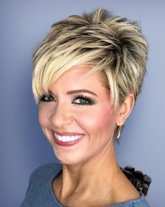 Haircut Styles For Women, Cute Short Haircuts, Short Hairstyles For Thick Hair, Short Choppy Hair, Haircut For Older Women