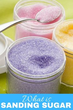 what is sanding sugar and how to use it for making soaps or bath salts