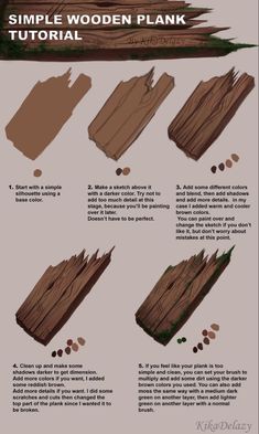 the instructions for how to make wooden planks from scratchsticks and wood chips