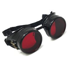 PRICES MAY VARY. ✔︎Sleek and Stylish Steampunk goggles, Handcrafted in the USA by UMBRELLALABORATORY: These sleek style goggles with shiny black frames are an excellent addition to any cosplay, LARP, costume, rave, or convention outfit ✔︎Impeccable detail: The stunning rose red lenses, sleek black frames and shining vintage charm design on either side keep you stylishly well-equipped. ✔︎Customize your look: Wear them over your eyes, on your head, around your neck, rest them on the brim of your h Steam Punk Glasses, Head Accessories Drawing, Cyberpunk Goggles, Rave Goggles, Steampunk Face Mask, Red Goggles, Steampunk Gifts, Punk Goggles, Black Goggles