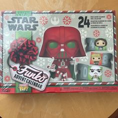 the star wars funky's christmas pop - up figure is shown in its box