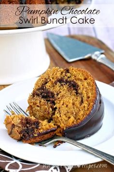 a piece of cake on a plate with a fork