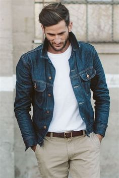 How To Style A Men'S Jacket. There are any references about How To Style A Men'S Jacket in here. you can look below. I hope this article about How To Style A Men'S Jacket can be useful for you. Please remember that this article is for reference purposes only. #how #to #style #a #men's #jacket Blue Denim Jacket Outfit, Blue Jean Jacket Outfits, Jean Jacket Outfits Men, Denim Jacket With Jeans, Denim Jacket Men Outfit, Kemeja Denim, Denim Outfit Men, Dark Blue Denim Jacket, Jeans Outfit Men