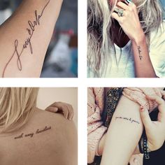 love these tattoo fonts. Delicate Tattoo Fonts, Font Tato, Delicate Tattoo, Small Tattoo