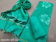 Exclusive Chanderi Silk Suit set with cotton pajama and pure chanderi silk dupatta
Top-2.5 mtr
Dupatta -2.5 mtr
Salwar -2.30 mtr Chanderi Silk Suits, Dupatta Top, Kameez Designs, Cotton Kurti Designs, Cotton Kurti, Green Floral Print, Silk Suit, Salwar Kameez Designs, Silk Dupatta