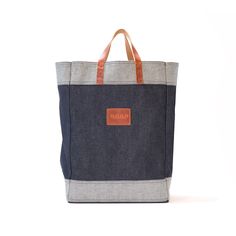 Reusable Canvas Bag For Everyday Use, Denim Tote Canvas Bag For Everyday Use, Everyday Denim Blue Recycled Denim Bag, Everyday Denim Tote Canvas Bag, Everyday Recycled Denim Rectangular Bag, Everyday Rectangular Recycled Denim Bag, Denim Blue Cotton Canvas Bag For Everyday Use, Denim Bag With Leather Handles For Everyday Use, Everyday Denim Bags With Leather Handles