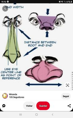 an iphone screen showing how to draw cartoon faces with different facial expressions and their corresponding features