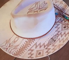 SOUTHWEST SERAPE Wide Brim Rancher Hat With Boho Cowgirl Flair Burned Vegan Suede Custom Gift Assorted Colors Unique Handmade Art - Etsy Burned Hats For Women, Custom Made Hats, Suede Hat, Rancher Hat, Boho Cowgirl, Boho Hat