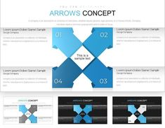 Free Arrow Concept PowerPoint Charts: Customizable and Professional Chart Design, Data Visualization, Presentation Design, Powerpoint Templates