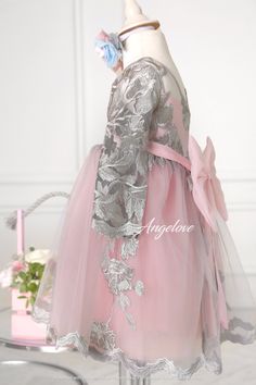 For more dresses for girls https://www.etsy.com/shop/ANGELOVEStore?ref=simple-shop-header-name&listing_id=691016892&section_id=26379200 A magnificent dress for the baby in which your princess will look especially elegant. The length of the skirt is below the knee so that your princess is comfortable on the holiday. On the back there is a delicate mesh bow. A fluffy skirt of airy mesh in a bright shade of pink in combination with gray looks very gentle. You can also order it in a brighter Spring Party Tutu Dress With Long Sleeves, Spring Party Long Sleeve Tutu Dress, Long Sleeve Princess Dress With Tulle Skirt For Dress-up, Princess Dress With Long Sleeves And Tulle Skirt, Princess Style Long Sleeve Dress With Tulle Skirt, Tulle Long Sleeve Princess Dress For Dress-up, Long Sleeve Tutu Dress For Party, Long Sleeve Tulle Tutu Dress For Party, Spring Long Sleeve Tutu Dress With Tulle Skirt