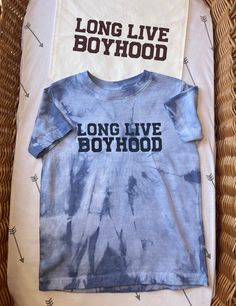 Long live boyhood tee - perfect for any age! Thank you for stopping by! I'm Ashlyn and everything in my shop is designed & made entirely by myself! I take pride in creating neutral pieces for our growing babes, good quality, excellent customer service, and keeping prices affordable! I use Bella Canvas and Honest brand t-shirts and they are sure to be soft for your littles! Adult t-shirts are Bella Canvas. If you would prefer a different brand, please message me & I can accommodate. My products a Baby Boy Graphic Tees, Toddler Boy Shirts, Long Live Boyhood, Clothes Trendy, Brothers Shirts, Boys Graphic Tee, Kids Graphic Tees