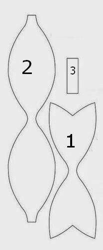 an image of how to make a paper doll with numbers on the front and side