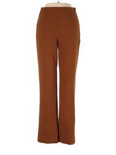 MNG Dress Pants Size: 2X-Small Brown Bottoms - used. 75% POLYESTER, 19% VISCOSE, 6% ELASTANE, Cropped, High Rise | MNG Dress Pants - High Rise: Brown Bottoms - Size 2X-Small Stretch Brown Pants For Work, Brown Stretch Ankle-length Wide Leg Pants, Stretch Brown Full-length Dress Pants, Brown Fitted Dress Pants For Spring, Fitted Brown Dress Pants For Spring, Stretch Brown Bottoms For Workwear, Brown Stretch Bottoms For Work, Stretch Brown Wide Leg Pants For Workwear, Chic Brown Dress Pants For Spring