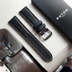 Handmade leather watch strap 16mm, 17mm, 18mm, 19mm, 20mm, 21mm, 22mm, 23mm, 24mm Designed to give your watch a classic and elegant look. Made from cowhide leather and lined with soft goatskin leather to create a strap that is supple and durable  Each straps is made with true craftsmanship as we use the best in class materials and traditional leather crafting techniques to create a strap that is unique to the market. Details : Upper Material : Cowhide leather  Lining : Goatskin leather (soft and supple, comfortable to wear) Edge : burnished and hand-painted edge for a smooth, clean and durable fnish Size : as requested Thickness : Padded 4 - 2.7 mm  Include standard buckle and springbar Strap length reommendation 140 - 150 mm = 105/65 mm 150 - 160 mm = 110/70 mm 160 - 170 mm = 115/75 mm 17 Leather Watch Bands For Business, Classic Leather Bracelet For Everyday, Classic Leather Strap Bracelet For Everyday Use, Classic Leather Bracelet With Black Band, Classic Leather Watch With Black Band, Adjustable Leather Watch Bands For Business, Luxury Leather Watch Accessories With Black Band, Leather Watch Band For Everyday Use, Business Leather Watch Bands With Stainless Steel Clasp