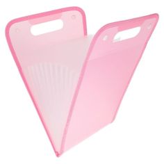 a pink case for a cell phone on a white background with clippings to the side