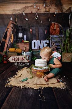 Katebackdrop£ºKate Children 1st Birthday Go Fishing  Backdrop for Photography Designed By Arica Kirby Fishing Backdrop, Fishing Theme Birthday, Fishing Themed Birthday Party, Fishing Birthday Party, Boys First Birthday Party Ideas, Baby Birthday Themes, First Birthday Pictures, 1st Birthday Party Themes, Baby Boy First Birthday