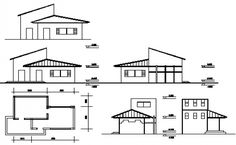 three different types of house plans