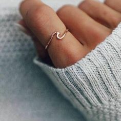 Sea Wave Ring | eBay Vsco Essentials, Sea Wave, Diamond Choker, Wave Ring, Vsco Girl, Cute Rings, Pandora Jewelry, Ring Collections, Real People