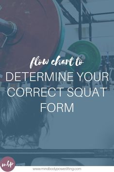 a woman working on a bench with the words how to determine your correct squat form