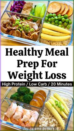 https://trychinesegoodies.com/a-week-high-protein-meal-prep-for-weight-loss/ Meal Preps For Fat Loss, Easy Food Prep Meals, Healthy Crock Pot Recipes, High Protein Diet Recipes, Healthy Crock Pot, Protein Diet Recipes, Meal Plan For The Week, Protein Meal Prep, Time Saving Tips