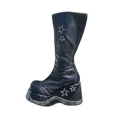 Destroy Platform Boots, Destroy Boots Vintage, 2000s Boots, Destroy Boots, Made In 2003, 90s Boots, Holster Bag, Star Boots