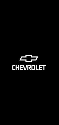 the chevrolet logo on a black background