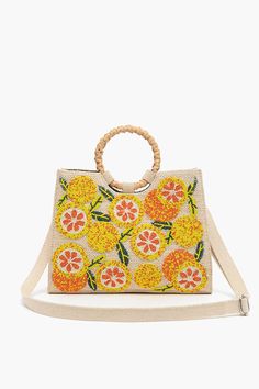 Luxe Embellished shoulder bag Embellishments all-over in lemon patterns Detachable shoulder straps, round cane handles... Beaded Shoulder Bag, Long Drives, Cane Handles, Leopard Bag, Lemon Patterns, Cute As A Button, Beaded Handbag, Gold Fabric, Small Pouches