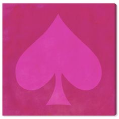 a pink card suit with two spades on it