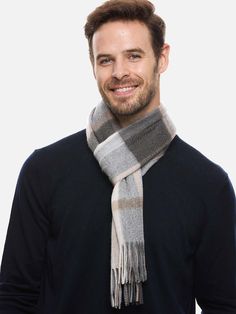 The Ovcio is a super soft EVERYDAY scarf designed to provide the right comfort when in need. Whether you are enjoying the winter outings, walking your dog on a chilly morning, or just need some of that feel-good feeling, Ovcio will always be your perfect companion. Warm. We use superfine 100% cashmere from Mongolia, making it 2x warmer than cotton and 1.6x warmer than wool - so it's like getting a snuggly hug every time you wear it. Heavenly soft. The RippleLite™ weaving makes it ultra-soft - En Warm Scarves For Outdoor Fall Use, Warm Casual Scarves For Outdoor, Casual Warm Scarves For Outdoor, Casual Winter Scarves, Walking Your Dog, Mens Cashmere Scarf, Chilly Morning, Mens Cashmere, Gray Plaid