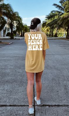 "INSTANT DOWNLOAD  ♥ DETAILS ♥ - This image is for the Comfort Colors C1717 Mustard Shirt - You will receive a high resolution digital image free of branding    (will not include the \"Your Design Here\" text or watermark) - Model is wearing size XL - Image Size: 1711 x 2861 Pixel ♥ KEEP IN MIND ♥ - You may use these images for personal and commercial use only. No additional license required. - You may not resell, share, or edit this image in any way" Yellow Short Sleeve Tops With Custom Print, Yellow Crew Neck Top With Custom Print, Oversized Crew Neck T-shirt With Custom Print, Custom Print Relaxed Fit Crew Neck Top, Casual Oversized Shirt With Custom Print, Yellow Short Sleeve T-shirt With Branding, Oversized Short Sleeve Tops With Branding, Oversized Short Sleeve Shirt With Branding, Shirt Street Style