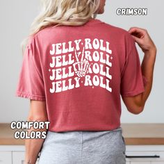 Perfect shirt for a Jelly Roll concert! You need this shirt and so do your friends. The perfect comfortable tee for everyday and at a concert.  This shirt is by Comfort Colors. Heavyweight, soft 100% cotton, preshrunk, soft washed for a vintage look. Size up if you're wanting an oversized look. The heat transfer vinyl design is pressed by a professional grade heat press. Choose your tee color and size in the drop down menus. Write your vinyl color choice in the personalization box. **How To! Was Country Music Concerts, Oversized Tees, Tshirt For Women, Oversized Look, Trendy Gifts, Comfy Shirts, Concert Tees, Jelly Roll, Music Concert