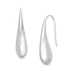 You’ll love the easy look of these teardrop earrings. Crafted in sterling silver, each earring features a graceful domed high-polish teardrop shape. Buffed to a brilliant luster, these earrings secure with French wire backs. White Gold Teardrop Earrings With Shiny Finish, White Gold Teardrop Earrings With Polished Finish, Modern Teardrop Earrings With Polished Finish, Everyday Teardrop Jewelry With Shiny Finish, Modern White Gold Teardrop Earrings, Formal White Gold Teardrop Drop Earrings, Elegant Sterling Silver Teardrop Earrings For Everyday, Modern Teardrop Earrings For Formal Occasions, Modern Teardrop Earrings For Formal Events