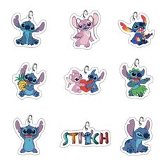 stitcher charms are shown on a white background