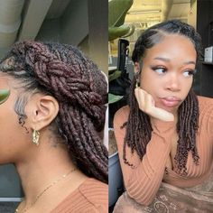 Loc Interview Styles, Loc Long Hairstyles, Loc Graduation Hairstyles, Women Long Loc Styles, Side Part Loc Hairstyles, Loca Hairstyles For Black Women, Prom Dreadlocks Hairstyles, Professional Loc Hairstyles, Simple Locs Hairstyles