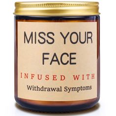 PRICES MAY VARY. Creative friend gifts for women - an interesting version of “MISS YOUR FACE” makes this product a unique gift idea to distant women men friends, girlfriends, boyfriends, or relatives. They will laugh at the hilarious quote, enjoy the warm glow and relaxing lavender scent, while feeling closer to heart even you are miles apart from each other. Natural soy wax lavender scent - with soy wax into a glass vessel completed with pure coton wick. Enjoy the relaxing floral aroma for read Best Friends Birthday Gifts, Women Best Friends, Friendship Candle, Best Friends Birthday, Miss Your Face, Funny Gifts For Women, Funny Candles, Girlfriend Birthday, Friends Birthday