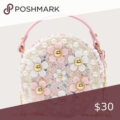 Floral pearl bag Floral pearl bag Bags Crossbody Bags Multicolor Spring Bags, Summer Satchel Bag As Fashion Accessory, Summer Satchel Bag, Spring Pouch Bag, White Pouch Shoulder Bag For Spring, White Shoulder Bag For Spring Errands, White Crossbody Shoulder Bag For Spring, Spring Handheld Shoulder Bag, White Handheld Shoulder Bag For Spring