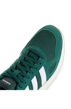 Classic branding defines a stylish sneaker with Cloudfoam cushioning. Lace-up style Leather upper/leather and textile lining/rubber sole Imported Green Adidas Sneakers With Synthetic Material, Modern Green Synthetic Running Shoes, Adidas Textile Sneakers With Cushioned Footbed, Adidas Sporty Textile Sneakers, Adidas Synthetic Casual Sneakers, Modern Green Adidas Sneakers, Green Adidas Running Shoes With Synthetic Material, Green Adidas Synthetic Running Shoes, Green Adidas Sneakers For Running Errands