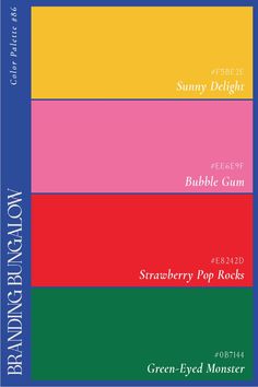 the cover of an album with different colors