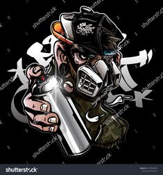 a cartoon character holding a lighter in his hand